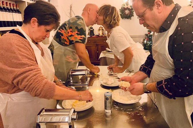 Rome Cooking: Pasta & Tiramisu Making, Free-Flowing Fine Wine - Rolling fettuccine and shaping ravioli