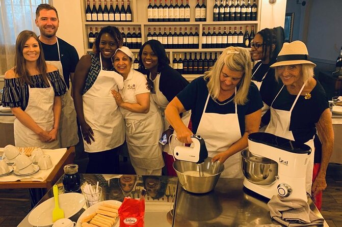 Rome Cooking: Pasta & Tiramisu Making, Free-Flowing Fine Wine - Making tiramisu before the pasta