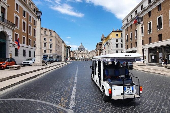 Rome Evening Golf Cart Tour w/ Pizza & Gelato Dinner Max 6 People - Why a golf cart works well in Rome