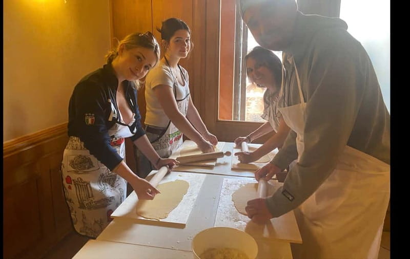 Rome: Hands-On Pasta & Tiramisu Class - A social class with wine and conversation