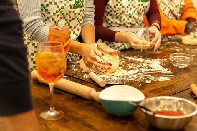 Rome: Hands-On Pizza Making Class with Spritz Mixology - Starting with dough, flour, and Roman pizza