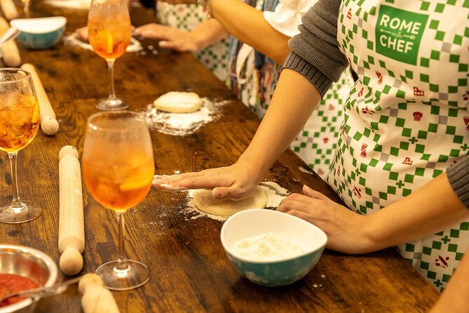 Rome: Hands-On Pizza Making Class with Spritz Mixology - Sitting down to eat what you made