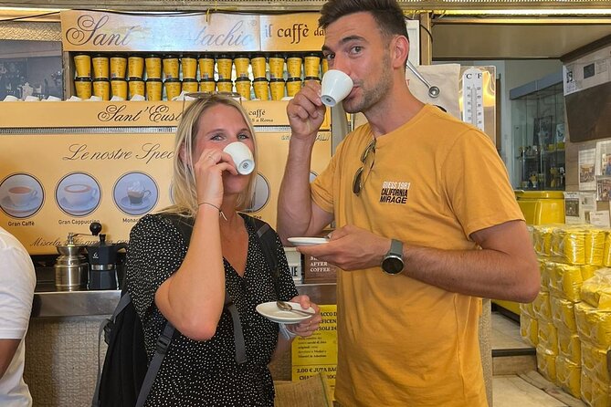 Rome Pantheon: Award Winning Gelato Tiramisu & Espresso Food Tour - Sant’Eustachio, espresso, and a second point of comparison
