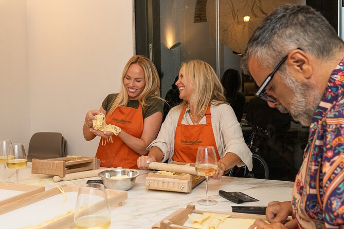 Rome Pasta and Tiramisu Making Experience with Premium Wine - Starting with pasta dough from scratch