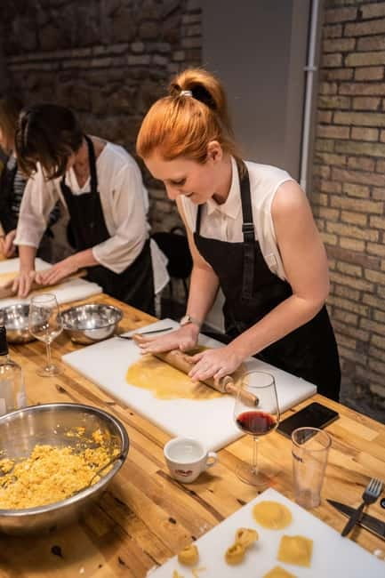 Rome: Pasta Cooking Class with Wine, Coffee, and Limoncello - Meeting chef Marco at YellowSquare Rome