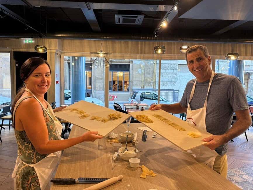 Rome: Pasta Fettuccine, Ravioli & Tiramisu Cooking Class - Starting at IQ Hotel Roma with prosecco