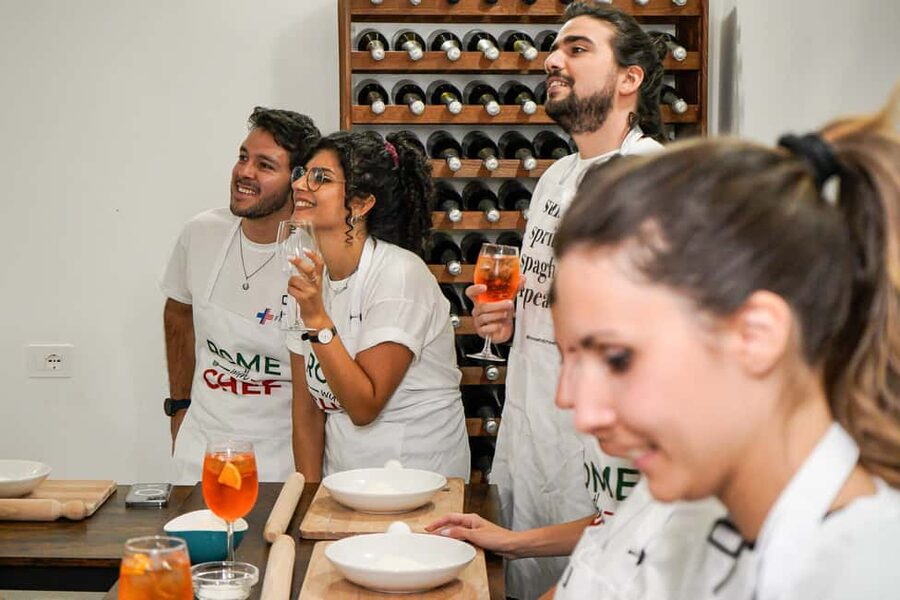 Rome: Pasta-Making Class with Italian Spritzes - How much food and drink do you get for $69?