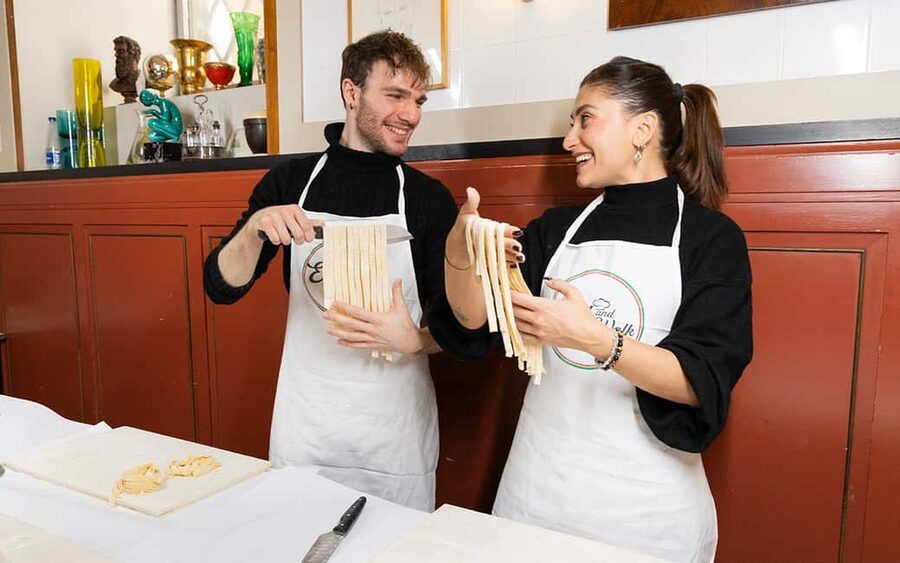 Rome: Ravioli, Fettuccine and Tiramisu Cooking Class - Fettuccine with three Roman sauce choices