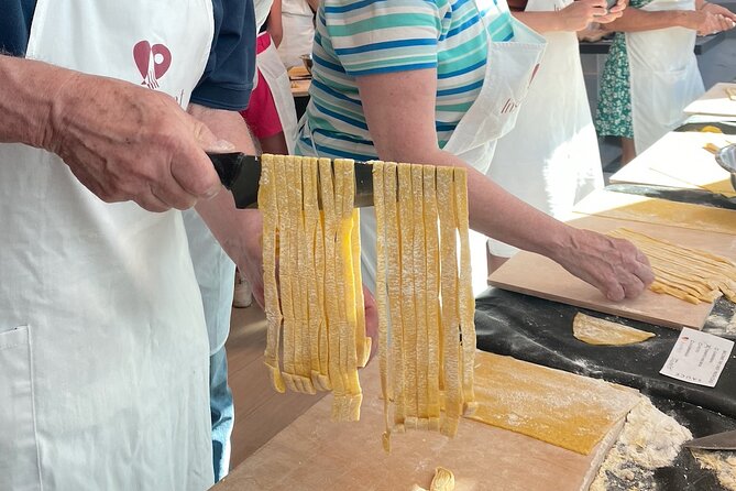Rome Small Group Pasta Making Class with Wine and Italian Chef - From dough to tomato and basil fettuccine