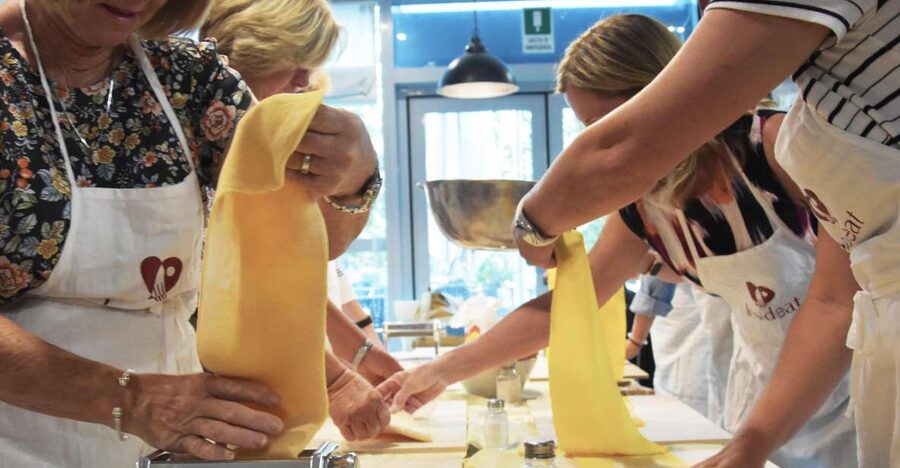 Rome: Small Group Pasta Making Class with Wine near Vatican - A Spritz and Roman cheese-and-pepper chips