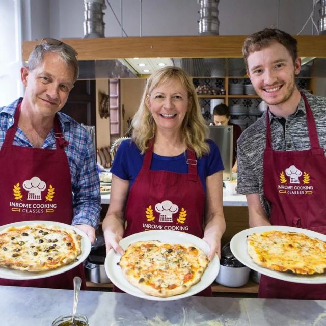 Rome: Traditional Pizza and Gelato Making Class - From welcome drink to working kitchen