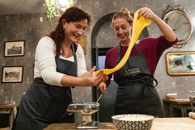 Rome Trastevere Pasta Making Class with Eating Europe - Porchetta and pizza bianca at La Norcineria di Iacozzilli