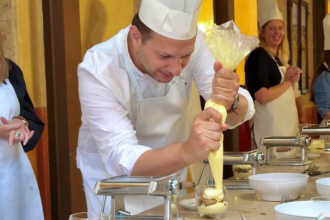 Siena: Pasta and Tiramisu Small Group Cooking Class with Wine - Timing, meeting point, and food restrictions