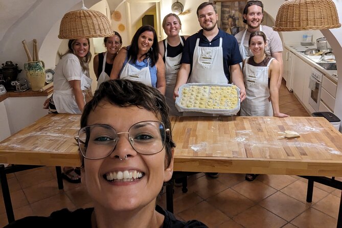 Small-Group Pasta Making steps from the Vatican Museums - Rolling fettuccine and tasting Roman Amatriciana