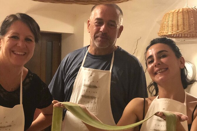 Small-Group Pasta Making steps from the Vatican Museums - Making green ravioli from dough to plate