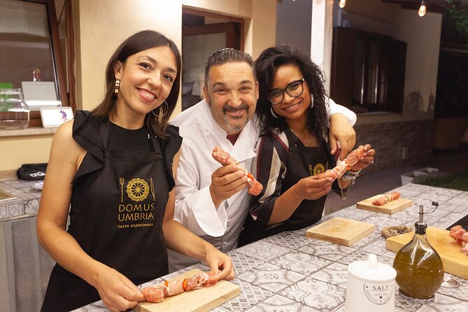 Spoleto Truffle Experience: Handmade Pasta with a Local Chef - Dessert closes with warm berries and cold gelato