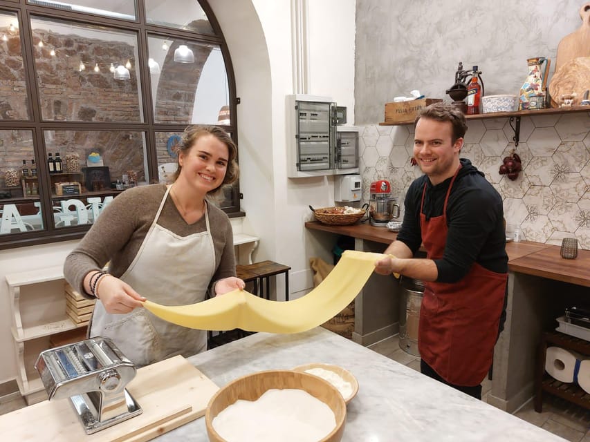 Super Fun Pasta and Gelato Cooking Class by the Vatican - The right fit for families and first-time cooks