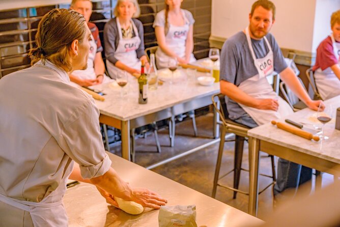 The Italian Way: Pizza and Gelato Class with Unlimited Wine - Kneading dough and learning the useful details