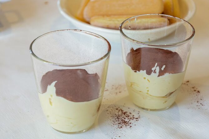 Tiramisu and Fresh Pasta Cooking Class in Venezia - Wine, focaccia, oil, and limoncello