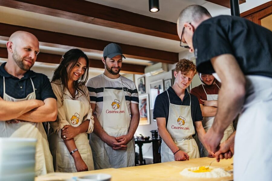Venice: Pasta and Tiramisu Cooking Class at a Local's Home - Rolling pasta dough and shaping two traditional pastas